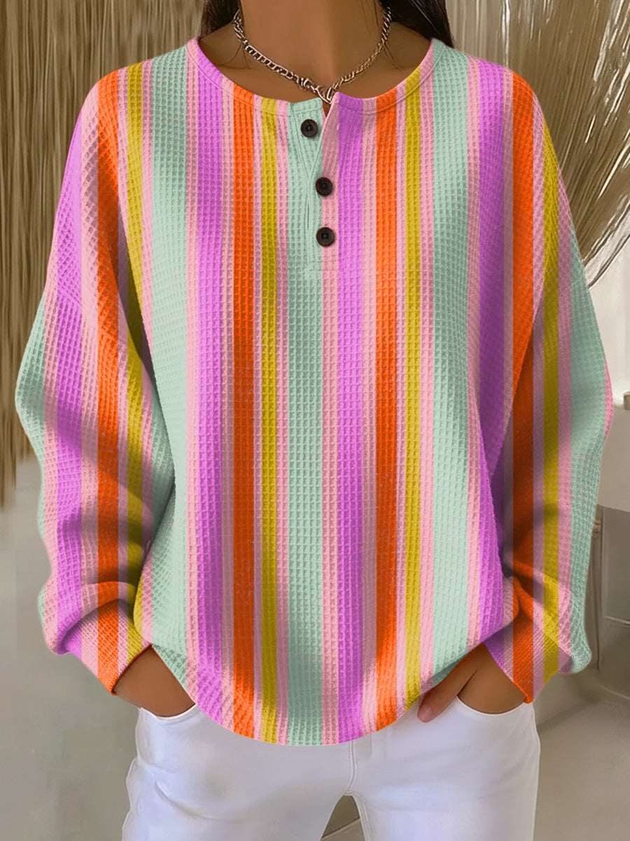Chloe | Sweater with Colorful Stripes