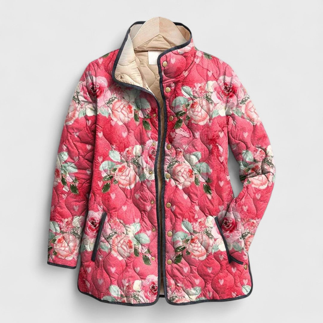 Shirley – Quilted Jacket in Vintage Floral Pattern