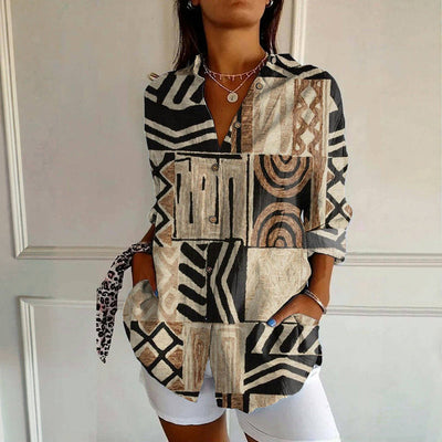 Sydney | VINTAGE ABSTRACT PRINT SHIRT DRESS