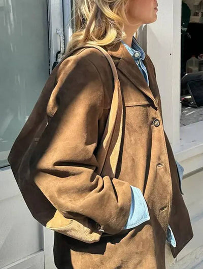 Fiora | Suede Blazer Jacket