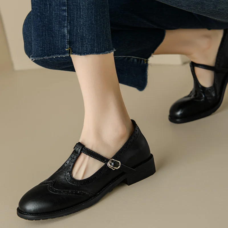 June&Rose™ - Elegant T-Strap Mary Janes
