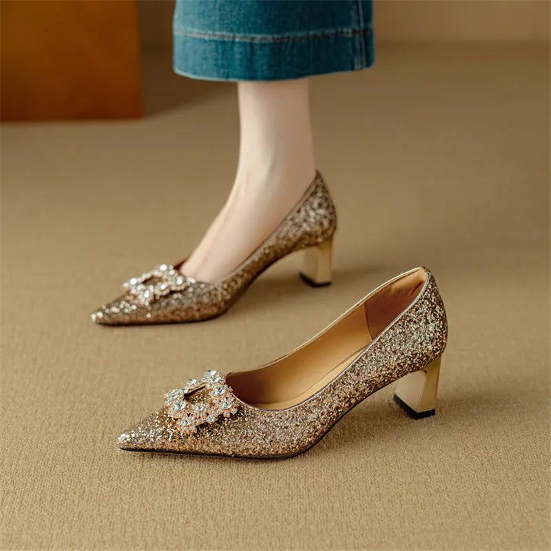 June&Rose™ - Gloria Glitter Pumps