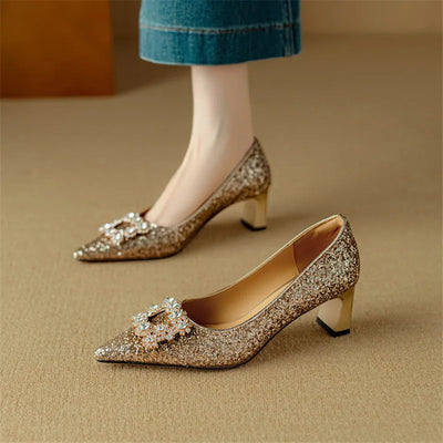 June&Rose™ - Gloria Glitter Pumps