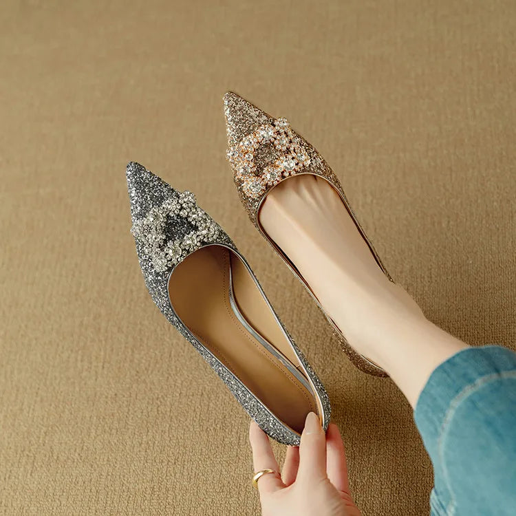 June&Rose™ - Gloria Glitter Pumps