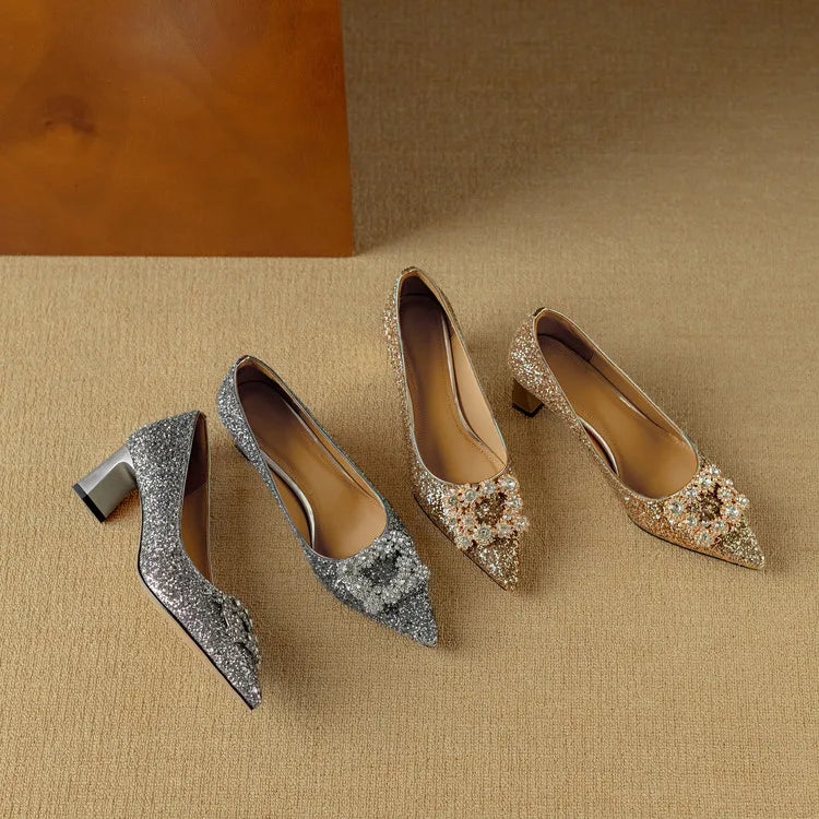 June&Rose™ - Gloria Glitter Pumps