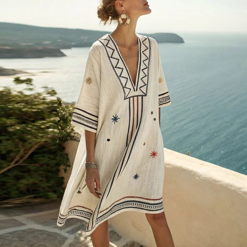 Naomi | Elegant and Versatile Beach Dress for Summery Days