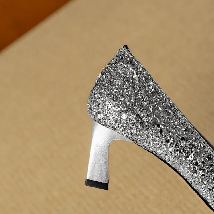 June&Rose™ - Gloria Glitter Pumps