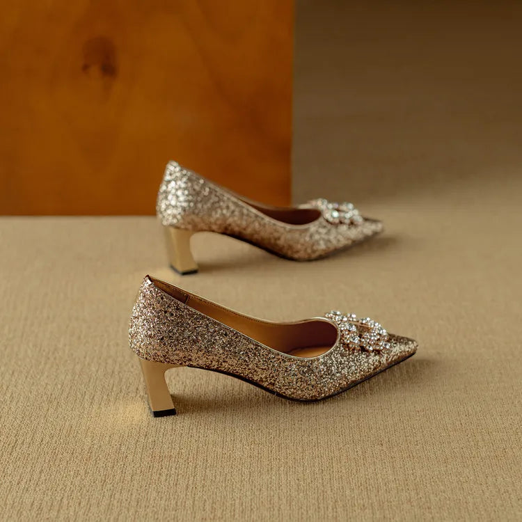 June&Rose™ - Gloria Glitter Pumps