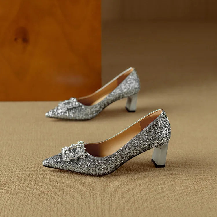 June&Rose™ - Gloria Glitter Pumps