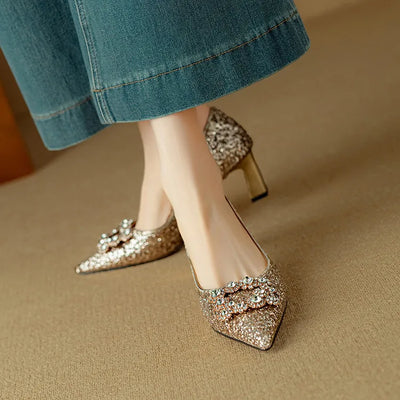 June&Rose™ - Gloria Glitter Pumps
