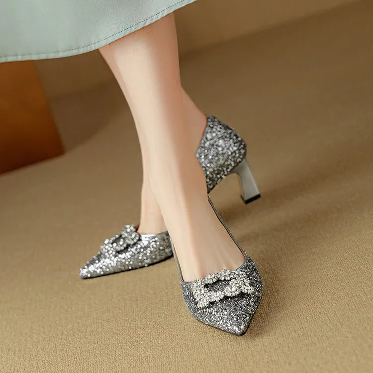 June&Rose™ - Gloria Glitter Pumps