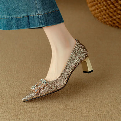 June&Rose™ - Gloria Glitter Pumps