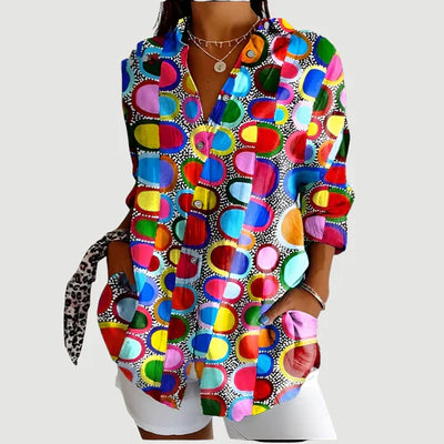 Maple - COLORFUL DESIGN BLOUSE WITH A MODERN TOUCH