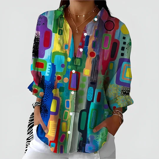 Maple - COLORFUL DESIGN BLOUSE WITH A MODERN TOUCH